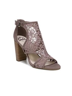 FERGALICIOUS Maddox Dusty Lace Block Heels Sandals